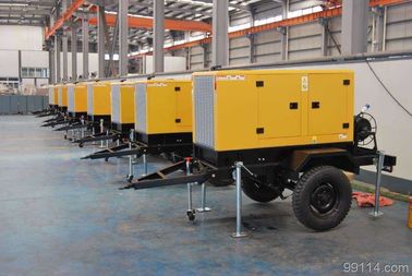 雨-証拠のFG Willsion OEMエンジンを搭載するトレーラーによって取付けられるディーゼル発電機セット