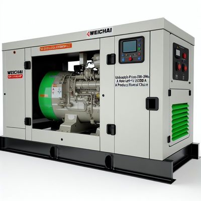 無敵な価格 500~3000kg 騒音レベル≤105dB 製品 ウェイチャイディーゼル発電機セット